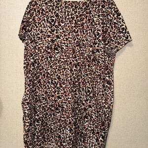 joyspun leopard print night gown